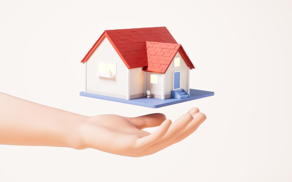 3D Hand Holding House Representing Toronto Landlord Insurance Protection