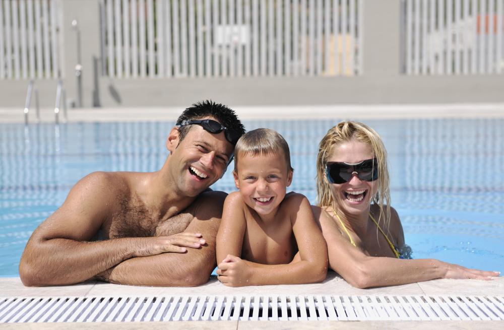 Efficient Palm Coast Pool Heaters in a Sunny Patio Setting