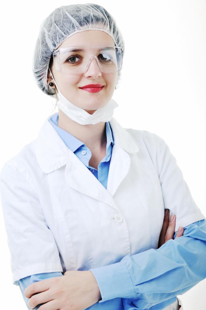 Nurse applying an advanced medical eye patch