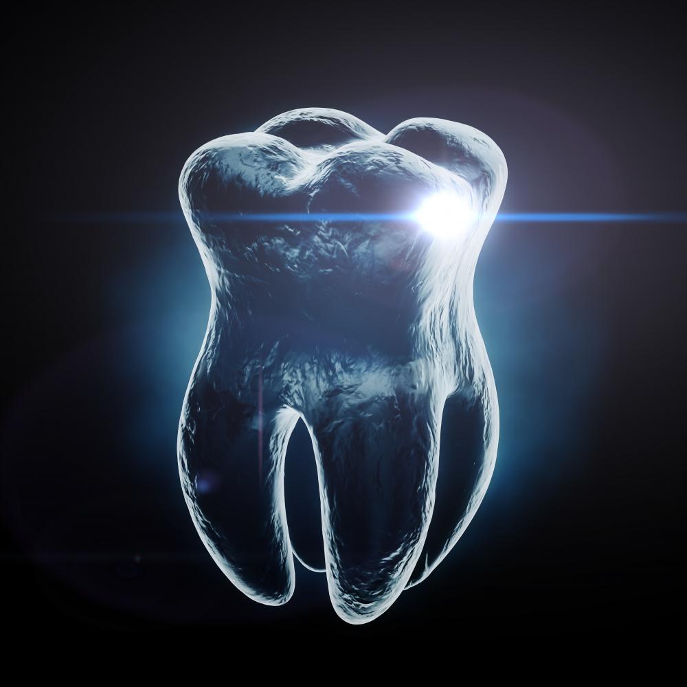 Advanced 3D rendering x-ray of healthy tooth