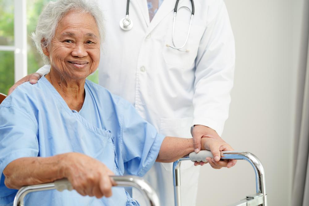 Home Health Care Professional Assisting Elderly Patient in Brooklyn
