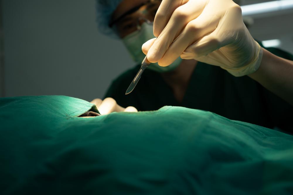 Pediatric Surgeon Performing Delicate Procedure