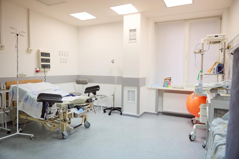 Modern Maternity Clinic Interior Empty Hospital Ward