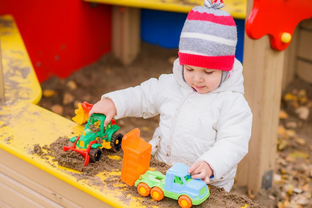 Child Engaged in Playful Learning at Daycare