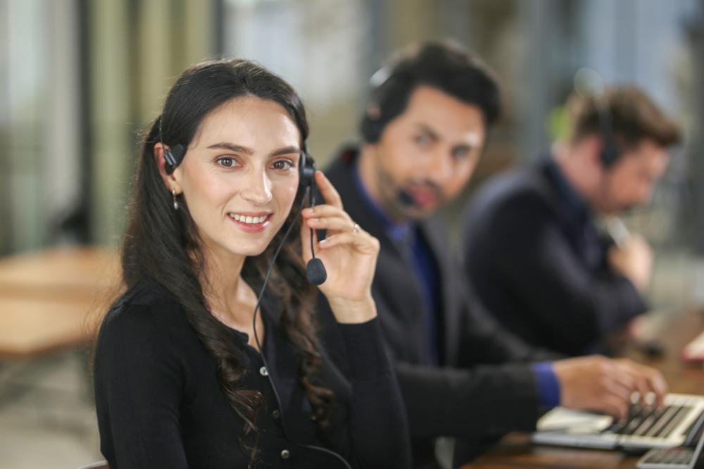 Professional After Hours Answering Service Operator at Work