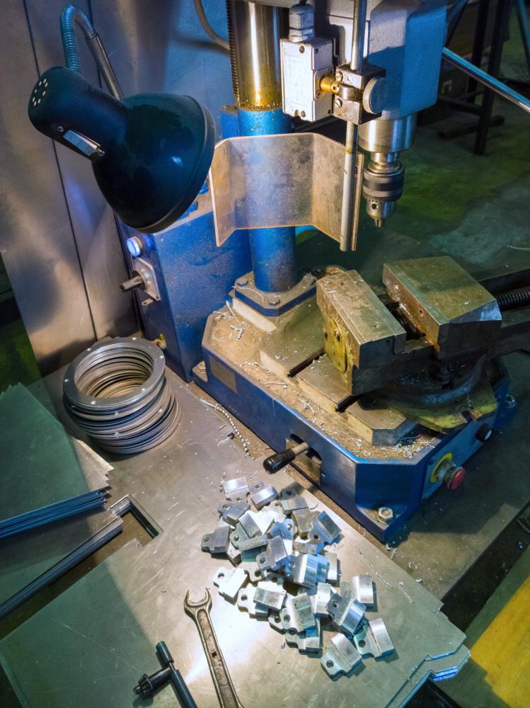 Precision Drilling at Locksmith's High-Tech Workplace