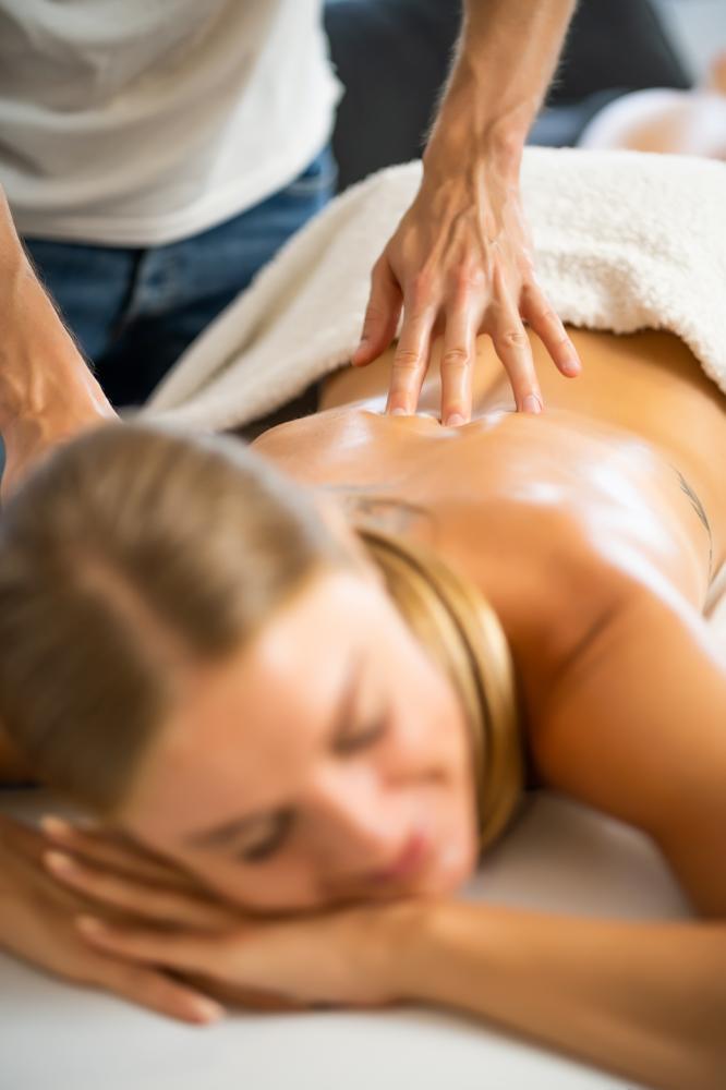 Calming massage room fostering a healing environment