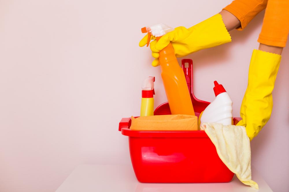 Elite Cleaning Services staff equipped with top-grade cleaning tools