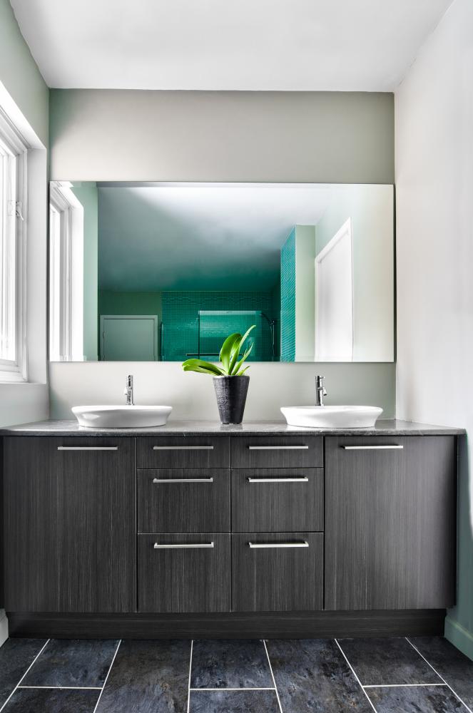 Elegant Bathroom Vanity With Custom Cabinetry By Dream Cabinet Masters