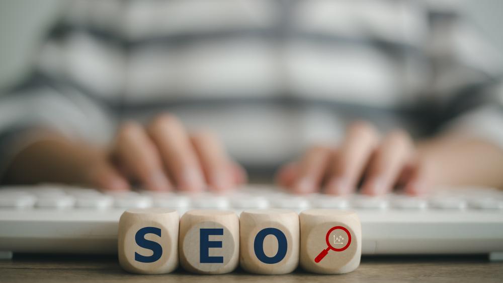 Effective SEO Strategy Concept with Wooden Cubes