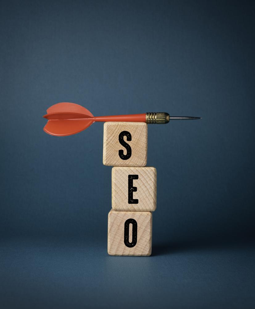 SEO optimization concept with digital interface