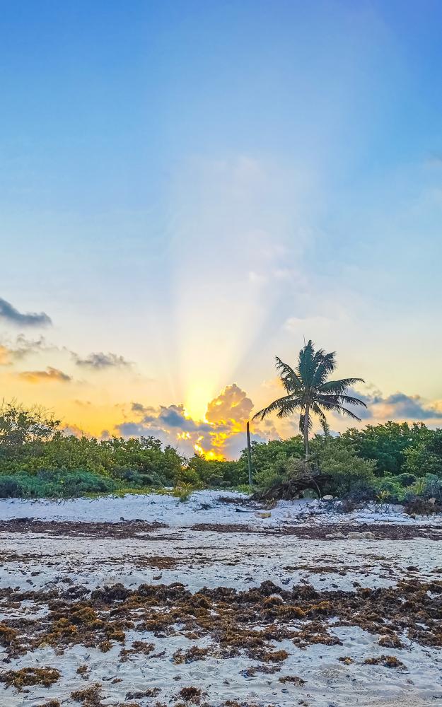 Playa del Carmen Beach Sunset complementing Florida Keys Nature Exploration