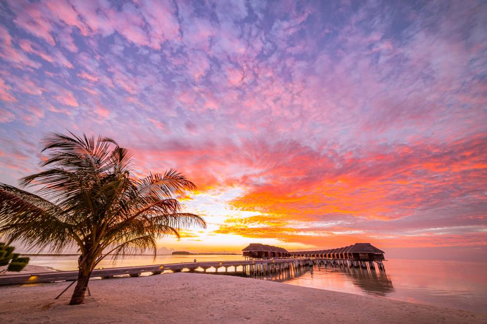 Enchanting Sunset Over Tropical Beach
