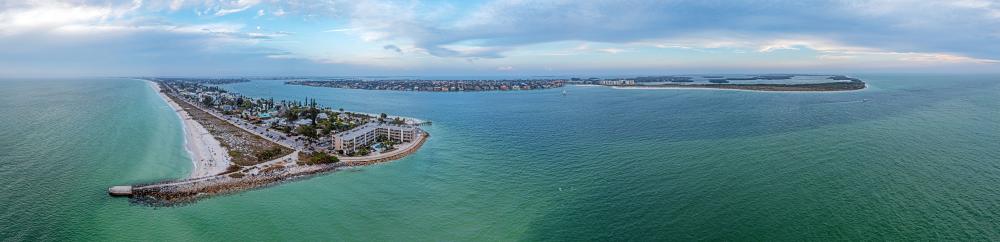 Panoramic view of Fort Myers luxury rental sunset