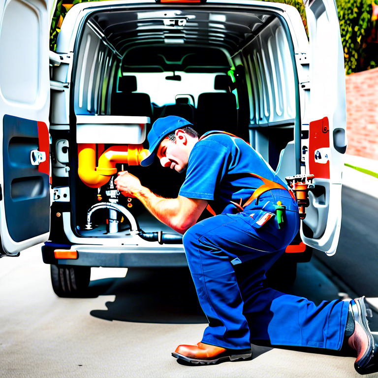 Skilled Plumber Van Nuys with fully equipped van ready for innovative plumbing solutions