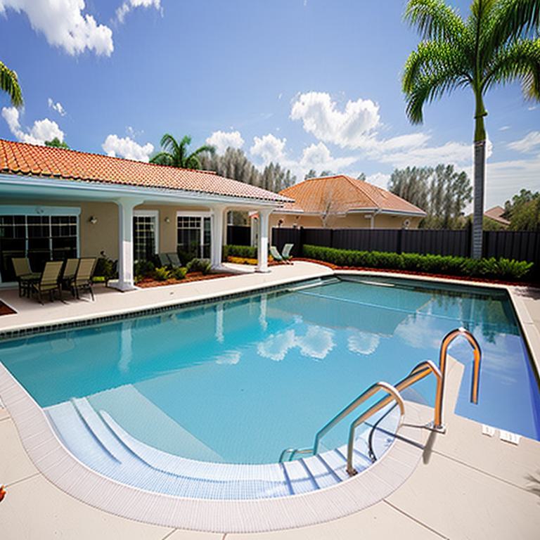 Cozy Orlando solar heated swimming pool experience