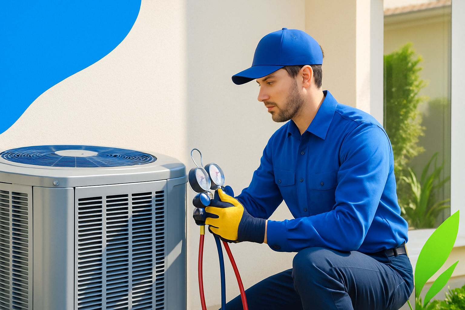 Reliable HVAC Services in Southern California HVAC Technician in Southern California checking a home's heating and cooling system