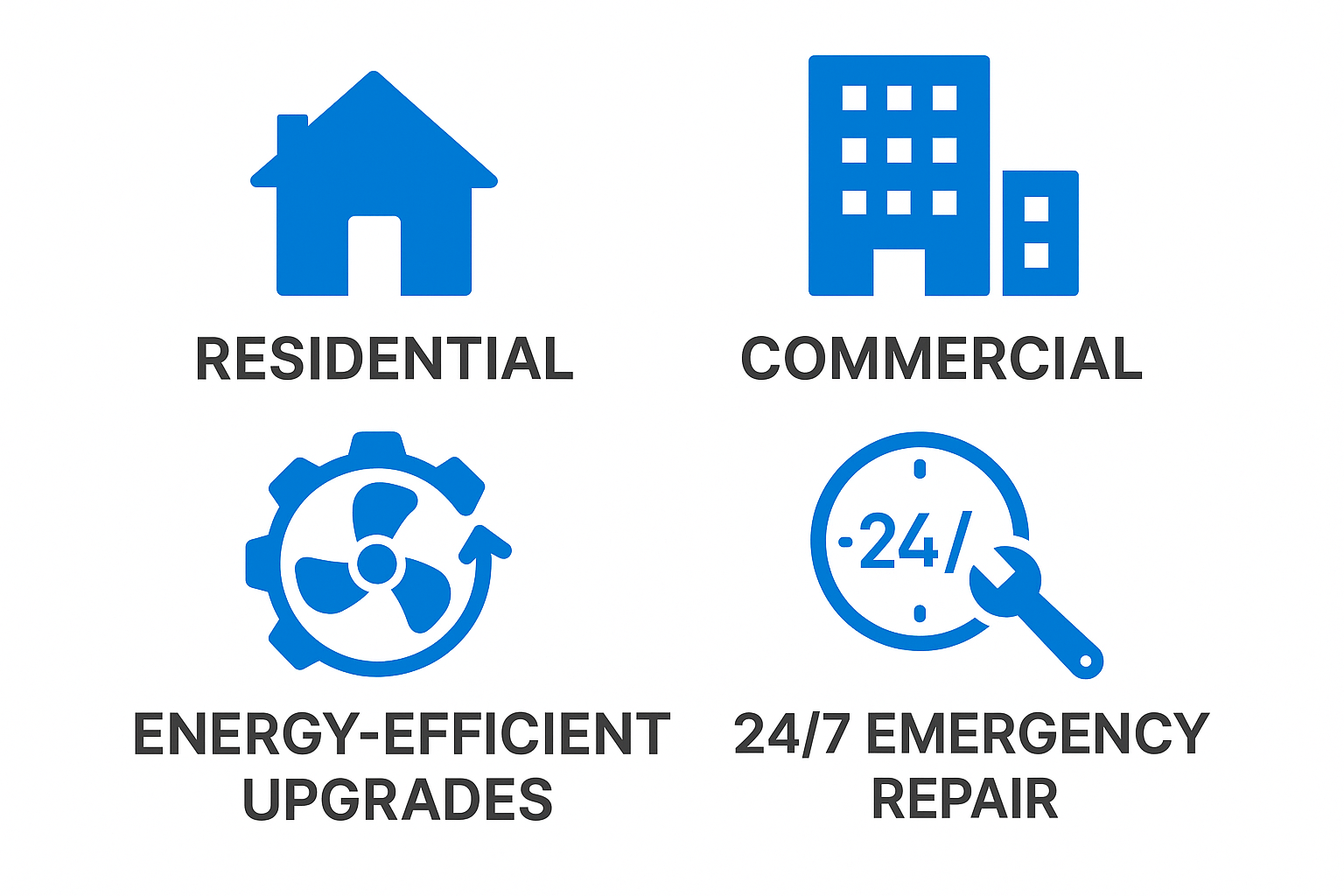 Infographic outlining HVAC service offerings in Crenshaw with clear data visualization.