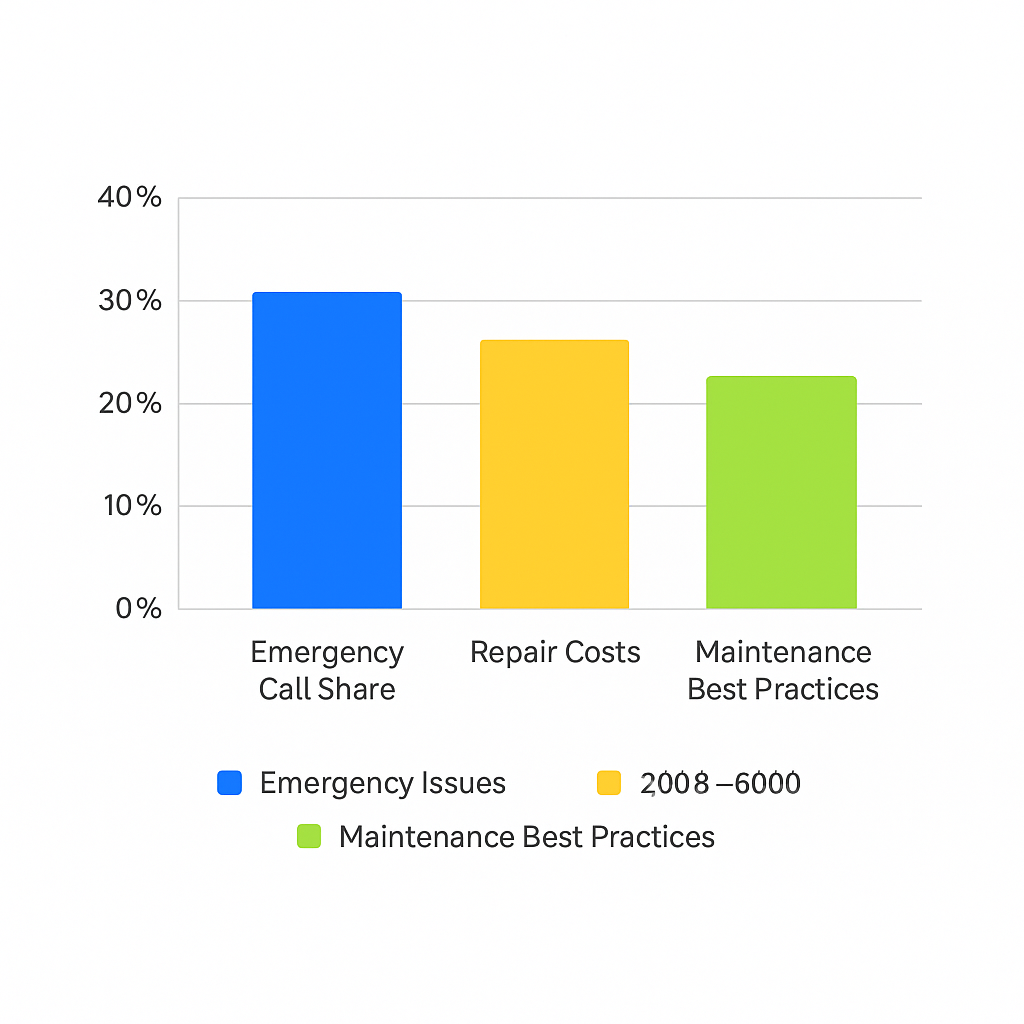 Data visualization on heat pump emergencies in Beverly Grove