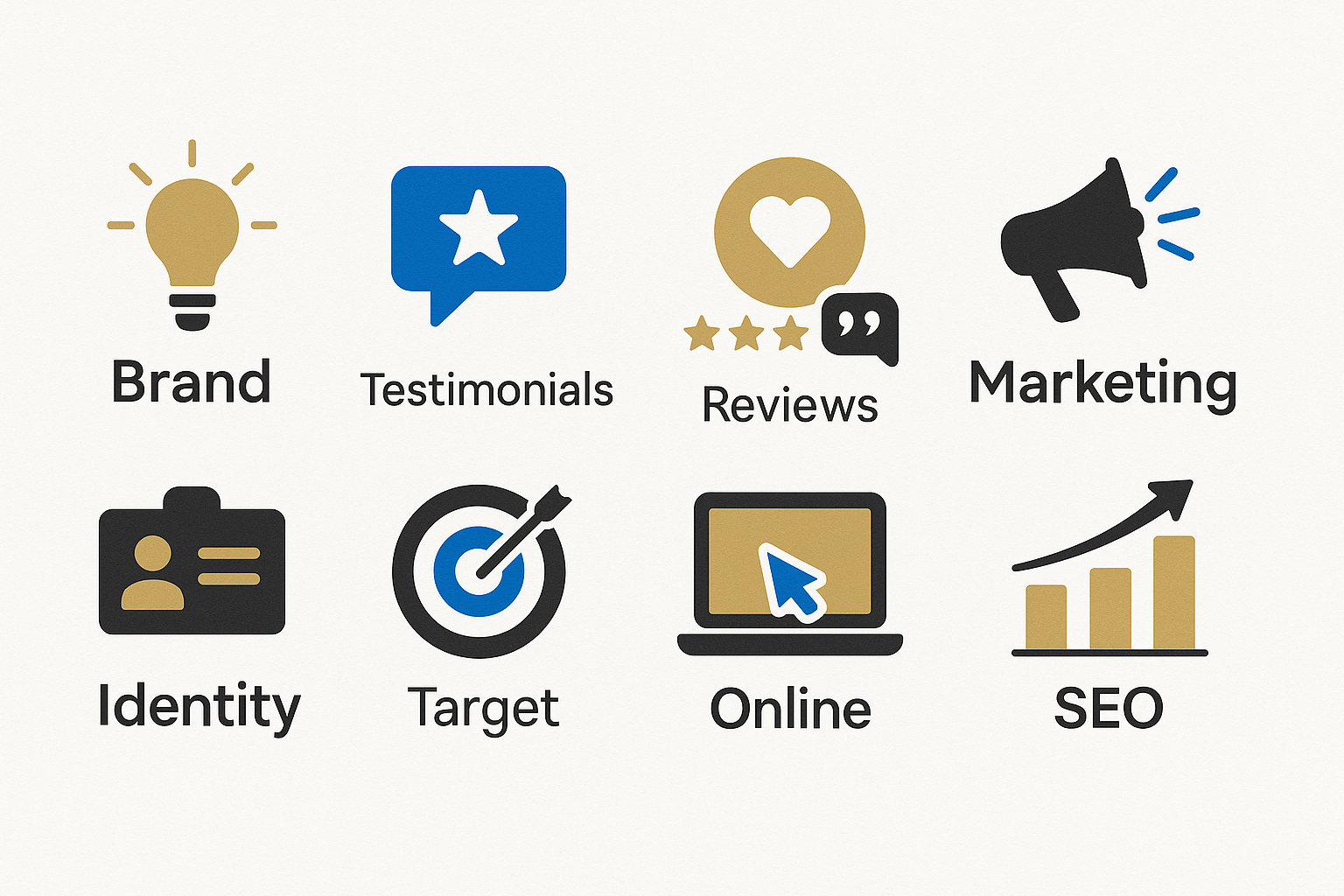Visual infographic capturing trust-building elements and branding used by leading commercial AC repair services in Beverly Hills