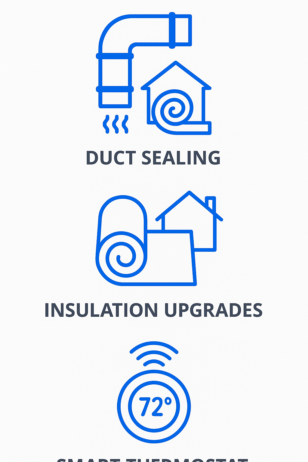 Infographic displaying energy-efficient AC repair tips for historic homes
