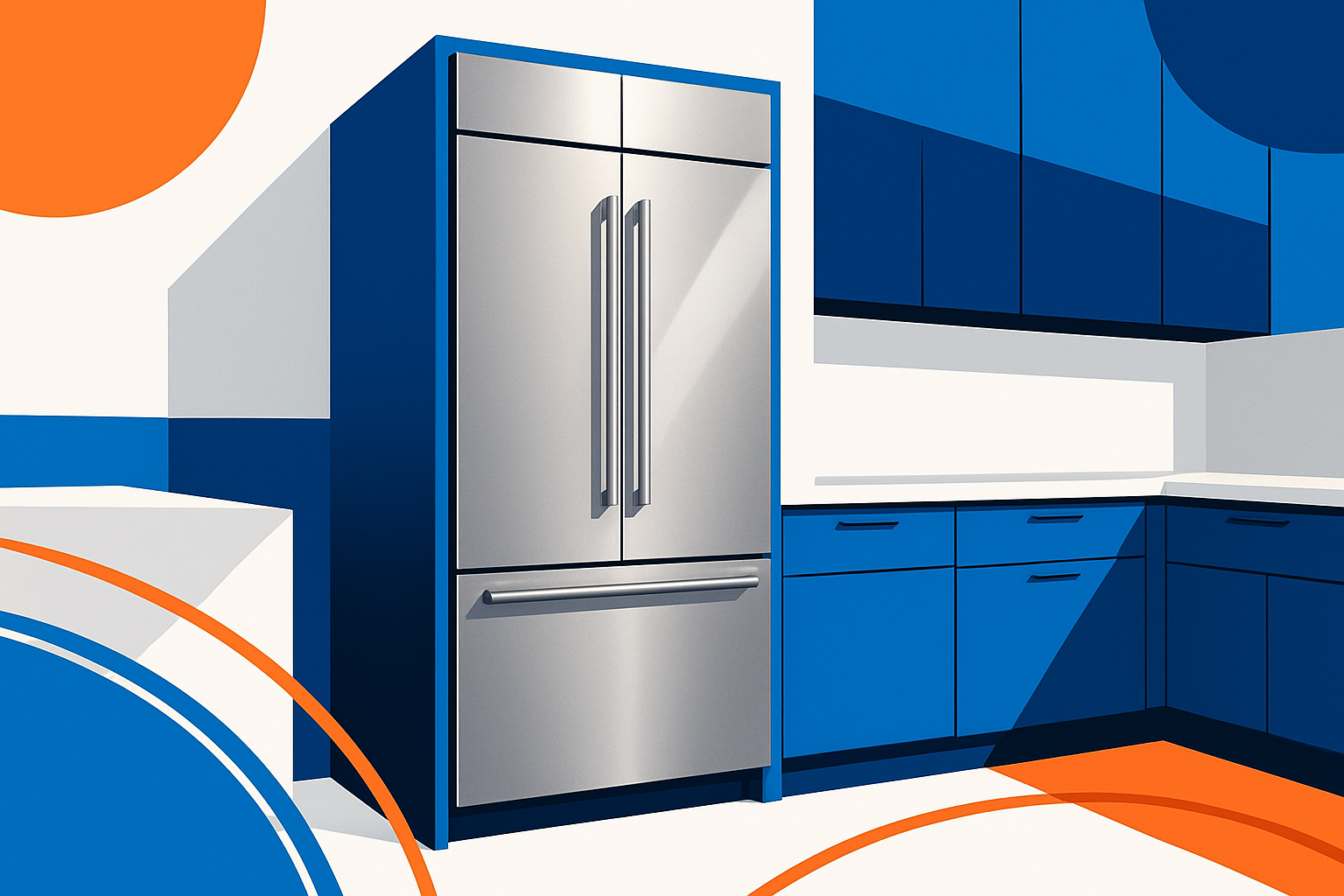 Subzero Refrigerator in a Modern Kitchen in Surprise, AZ