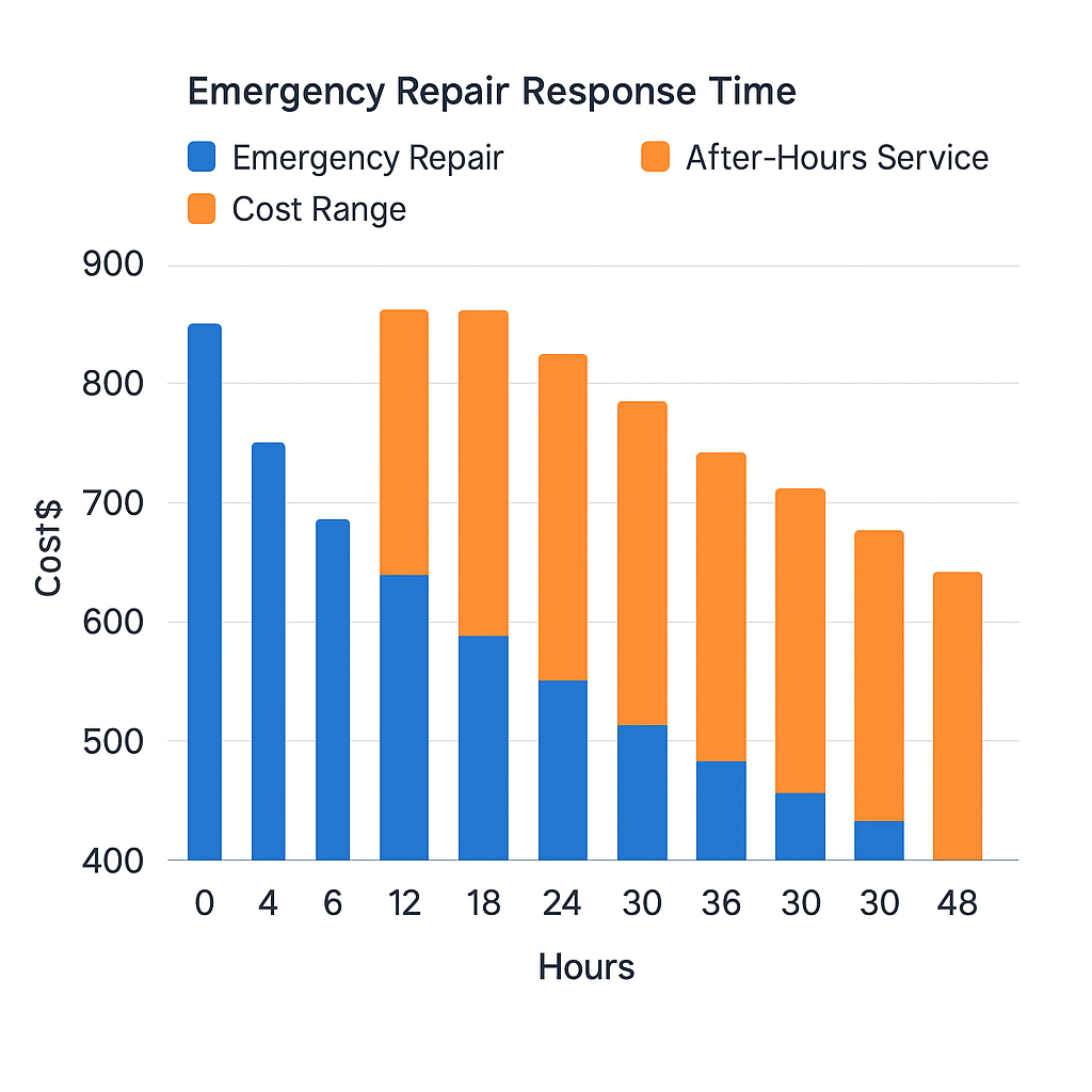 Data visualization highlighting emergency Subzero refrigerator repair services in Houston.