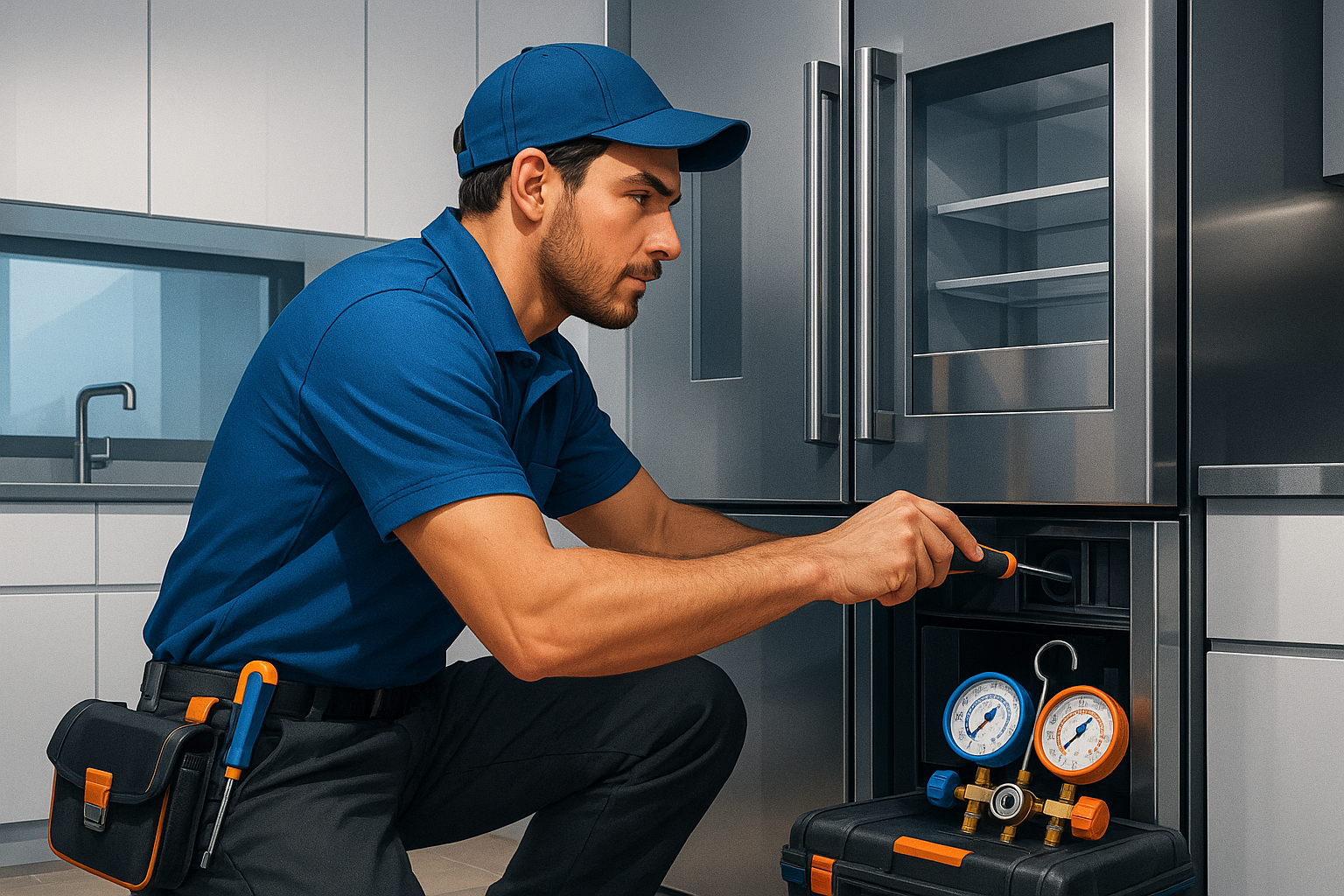 Featured image of Syracuse technician repairing a Subzero refrigerator, symbolizing expert and reliable service.