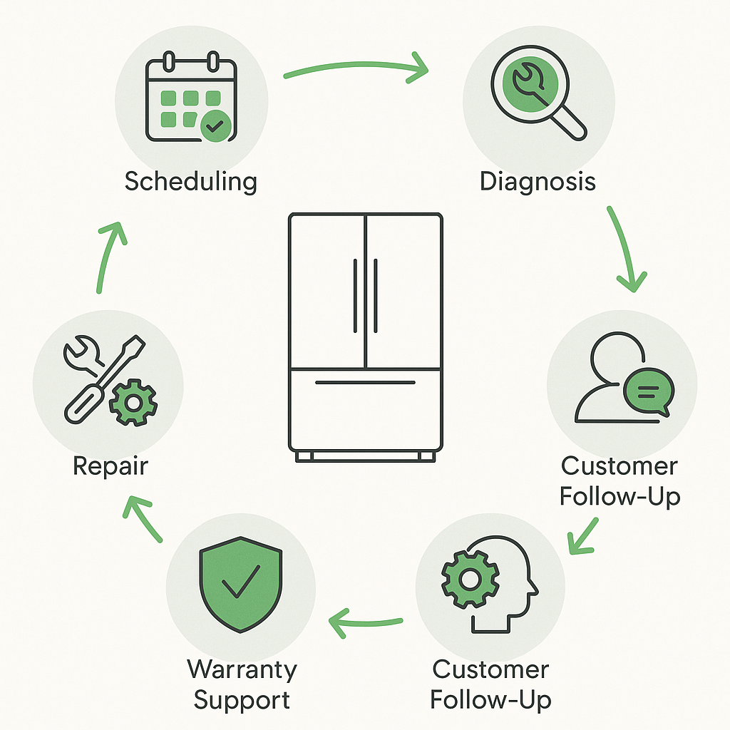 Thumbnail for Infographic for Thermador Fridge Repair Process in Seattle