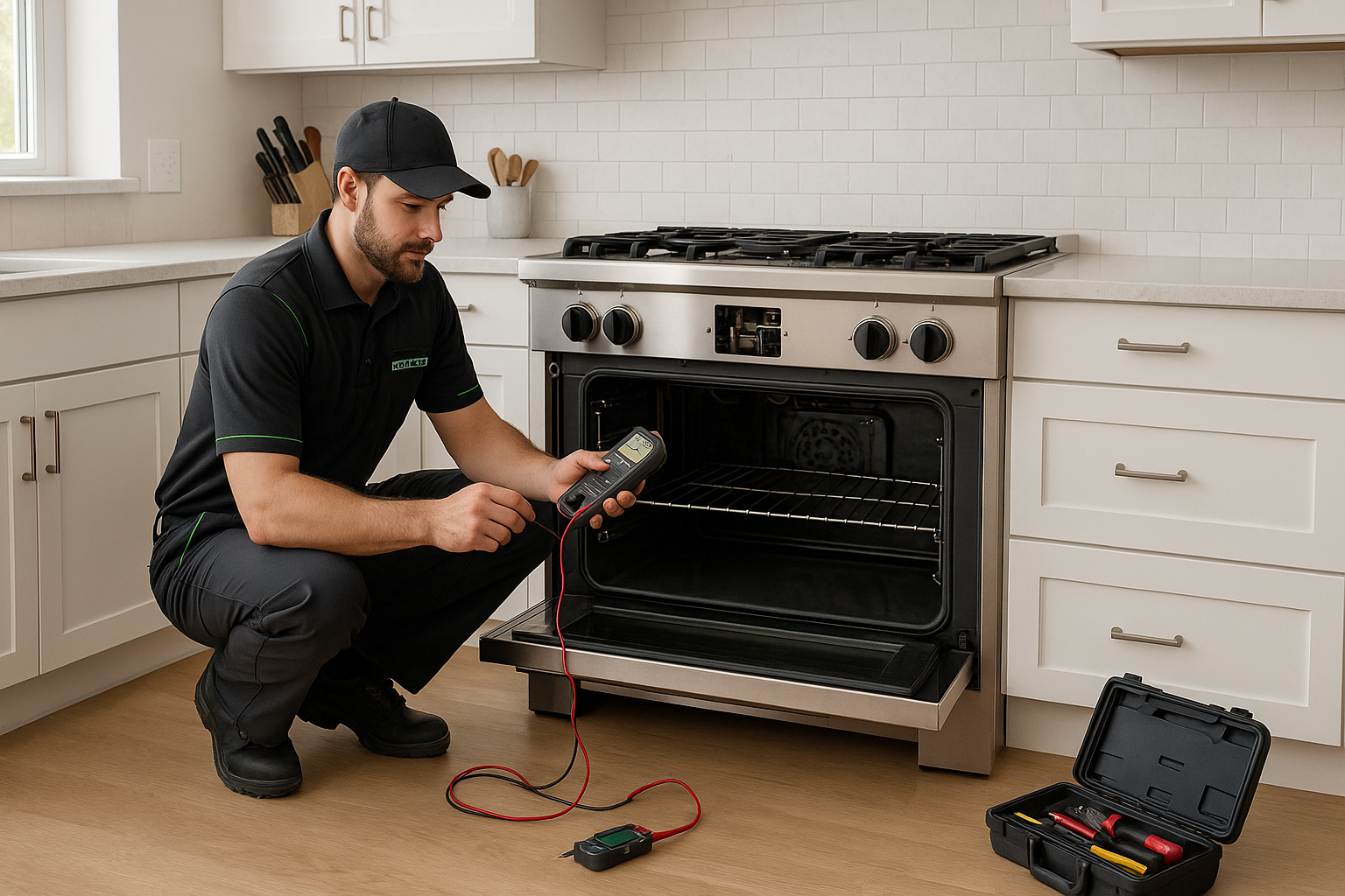 Thermador kitchen appliances in a modern home setting.