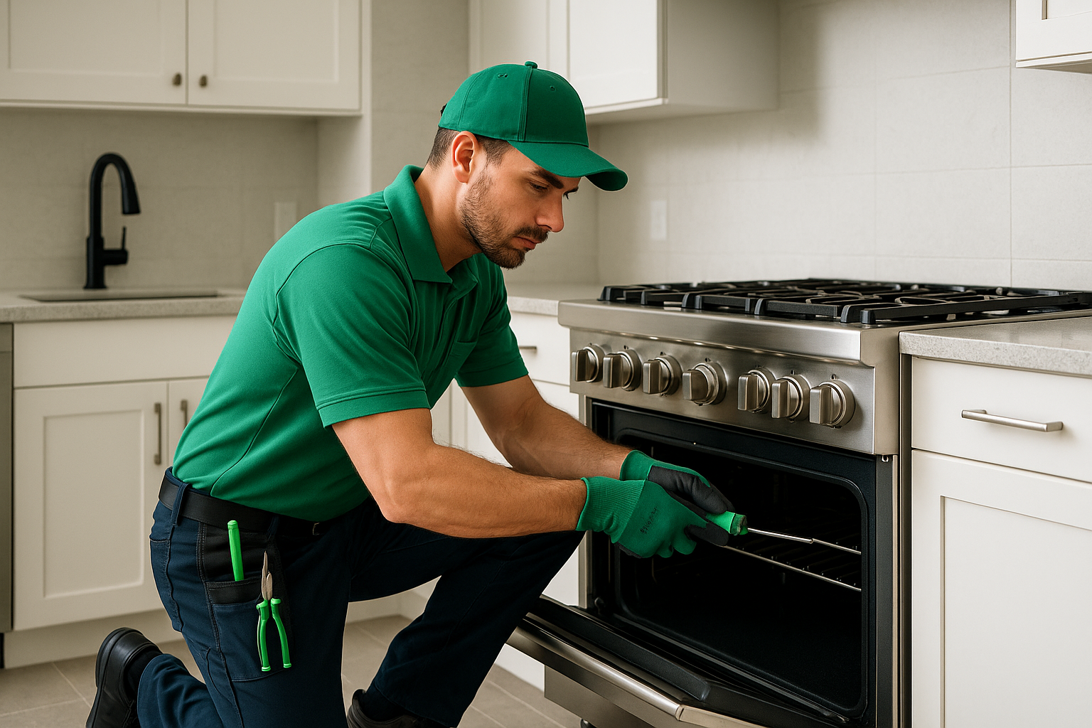 Featured image showing a Thermador appliance being repaired by a certified technician.