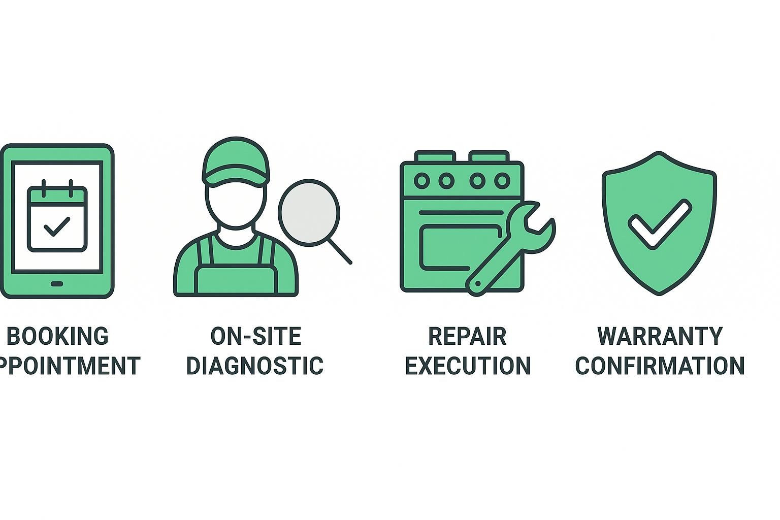 Infographic for scheduling Thermador repair in Long Beach