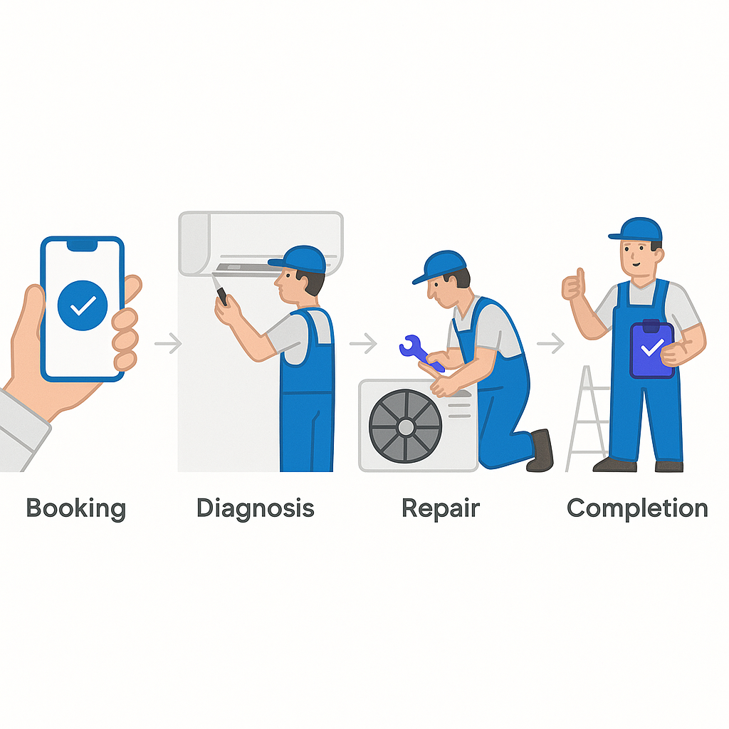 Clear step-by-step guide to local AC repair service