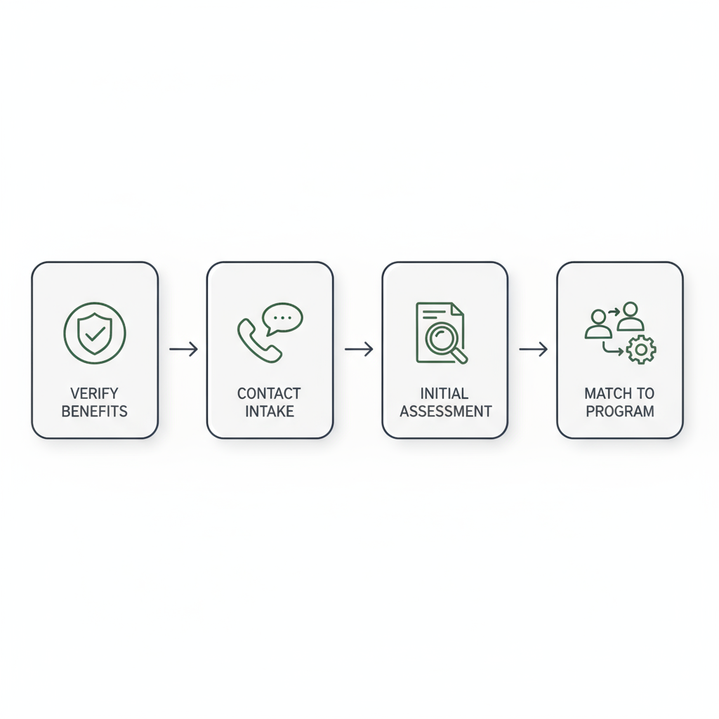 Access pathway flow for Meridian counseling services.