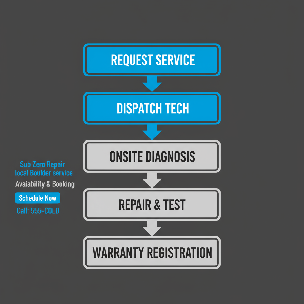 Sub Zero Repair booking and first steps process flow