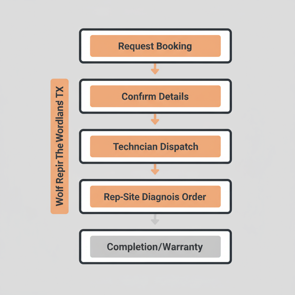 Wolf Repair The Woodlands TX service process flow