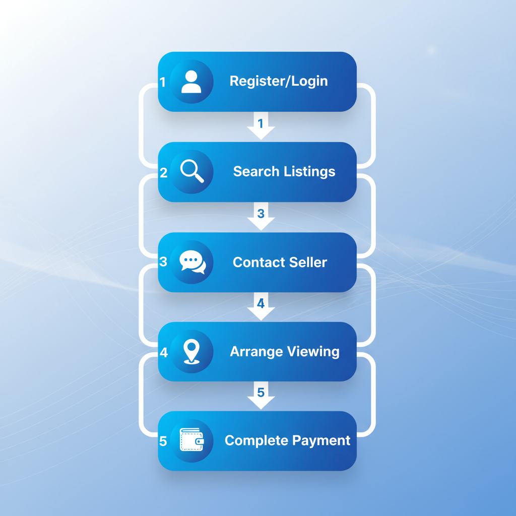 Vertical process flow diagram showing five steps to purchase Infinix Note 11 Pro on Xeeloq