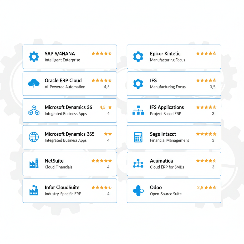 Top ERP Software for Manufacturing: 2025 Comparison Guide