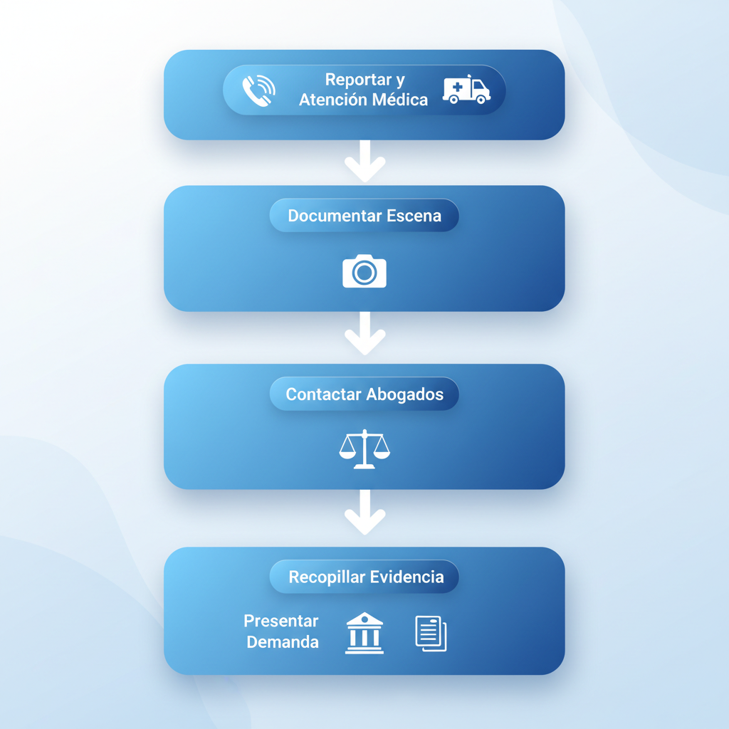 Diagrama de flujo para iniciar un reclamo por accidente de carro