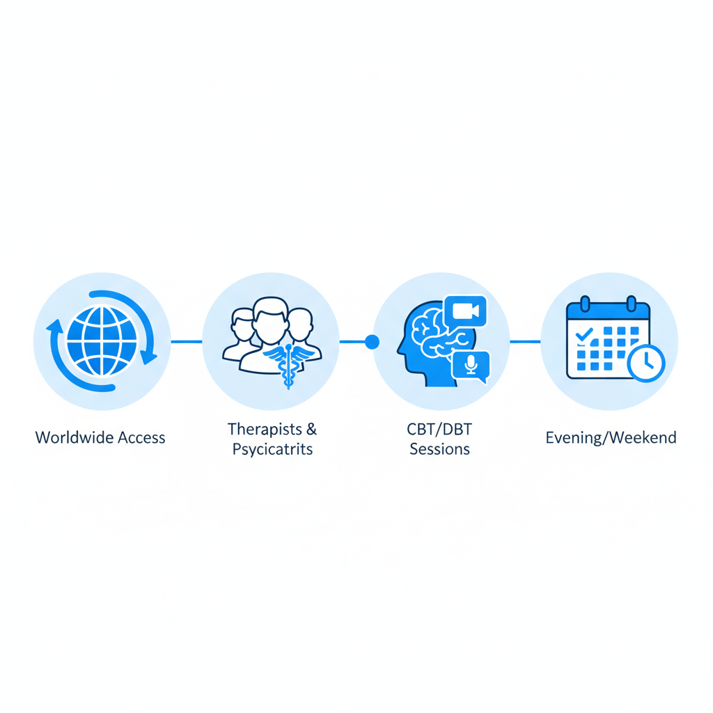 Infographic illustrating core principles of virtual IOP
