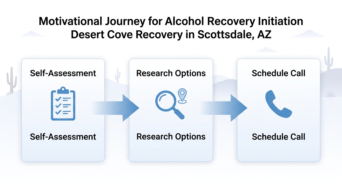 Process flow diagram illustrating three steps to initiate alcohol recovery