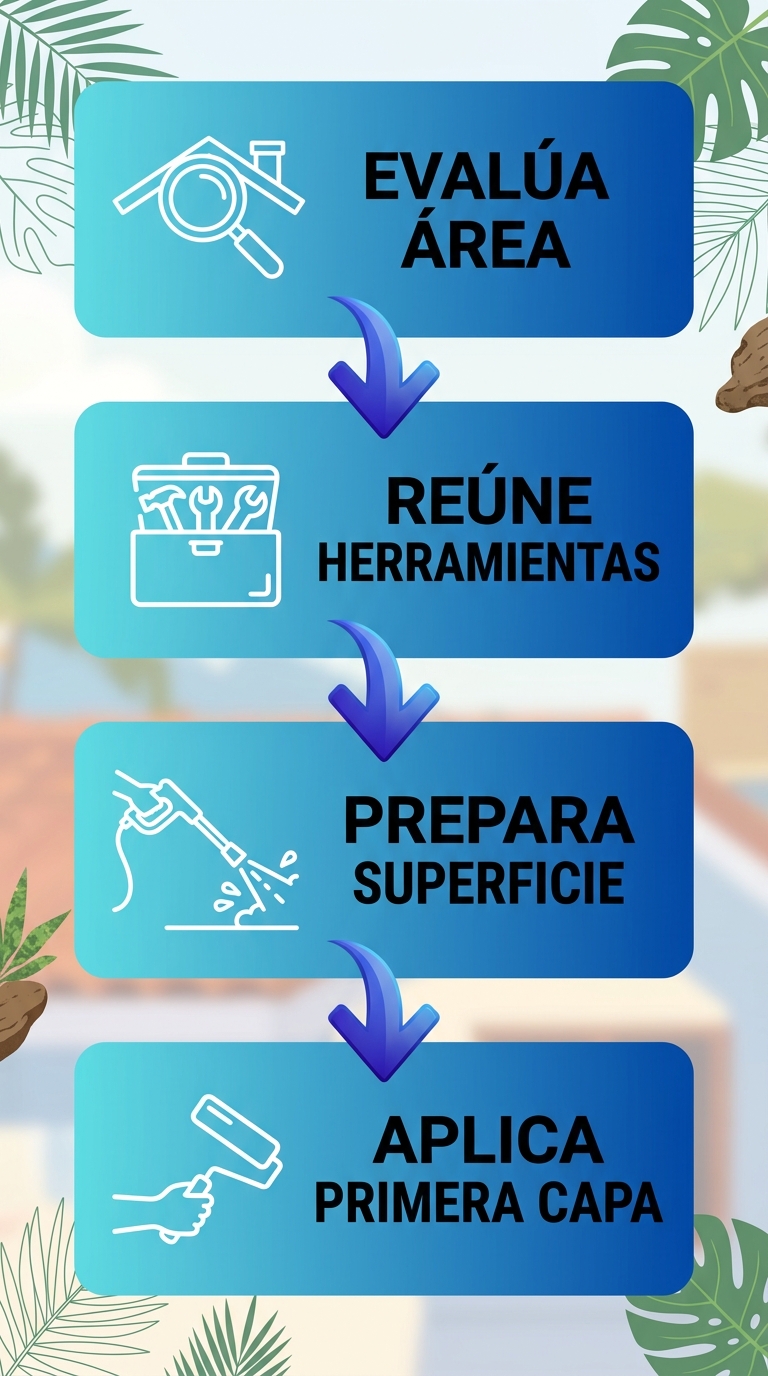 Diagrama de flujo para iniciar impermeabilizaciu00f3n en techos
