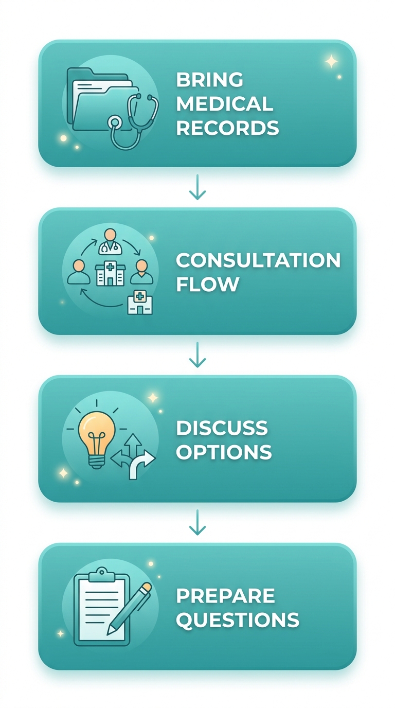 Four-step process diagram