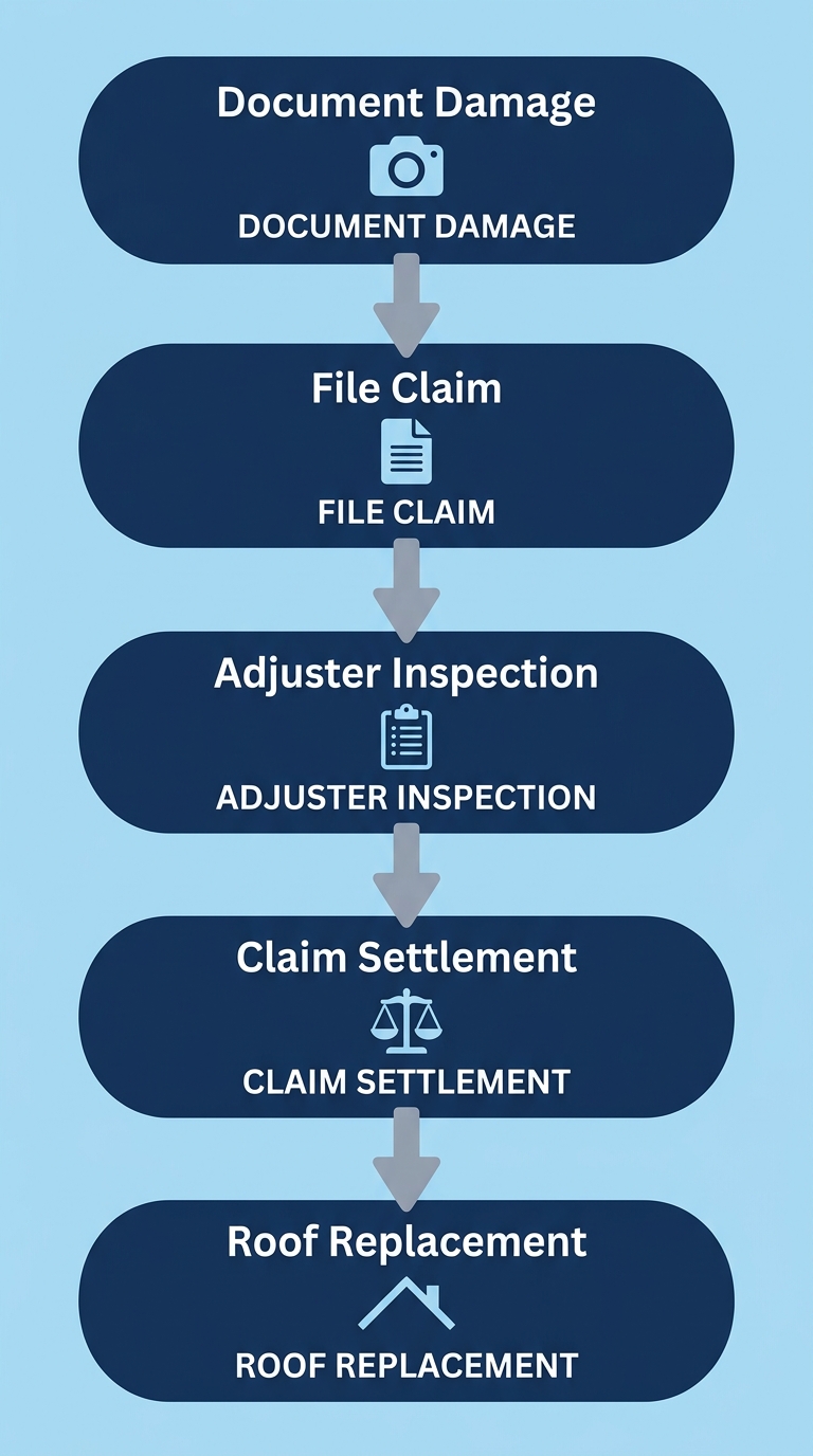 Step-by-step Texas roof insurance claim process