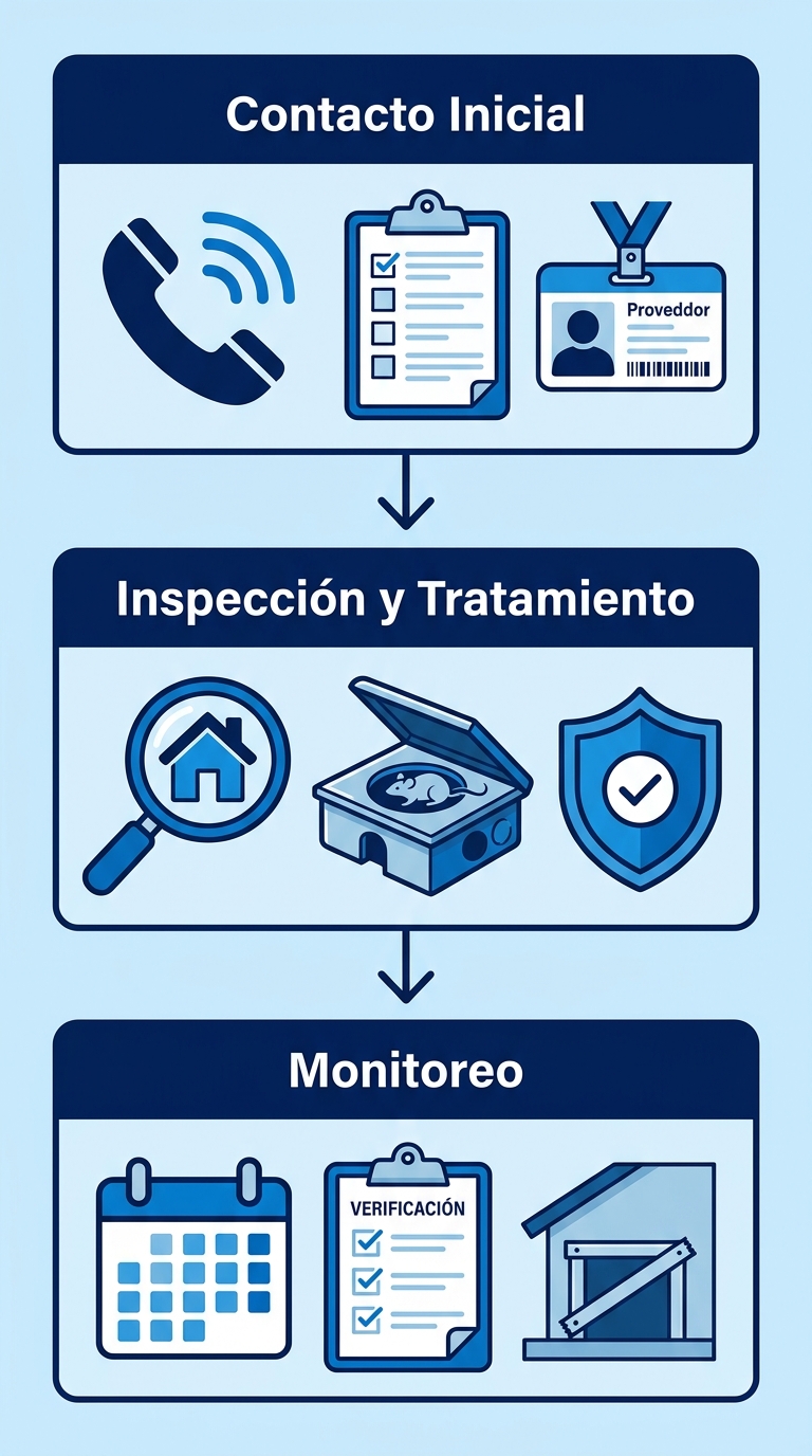 Proceso de tratamiento de emergencia para ratas en Los Ángeles