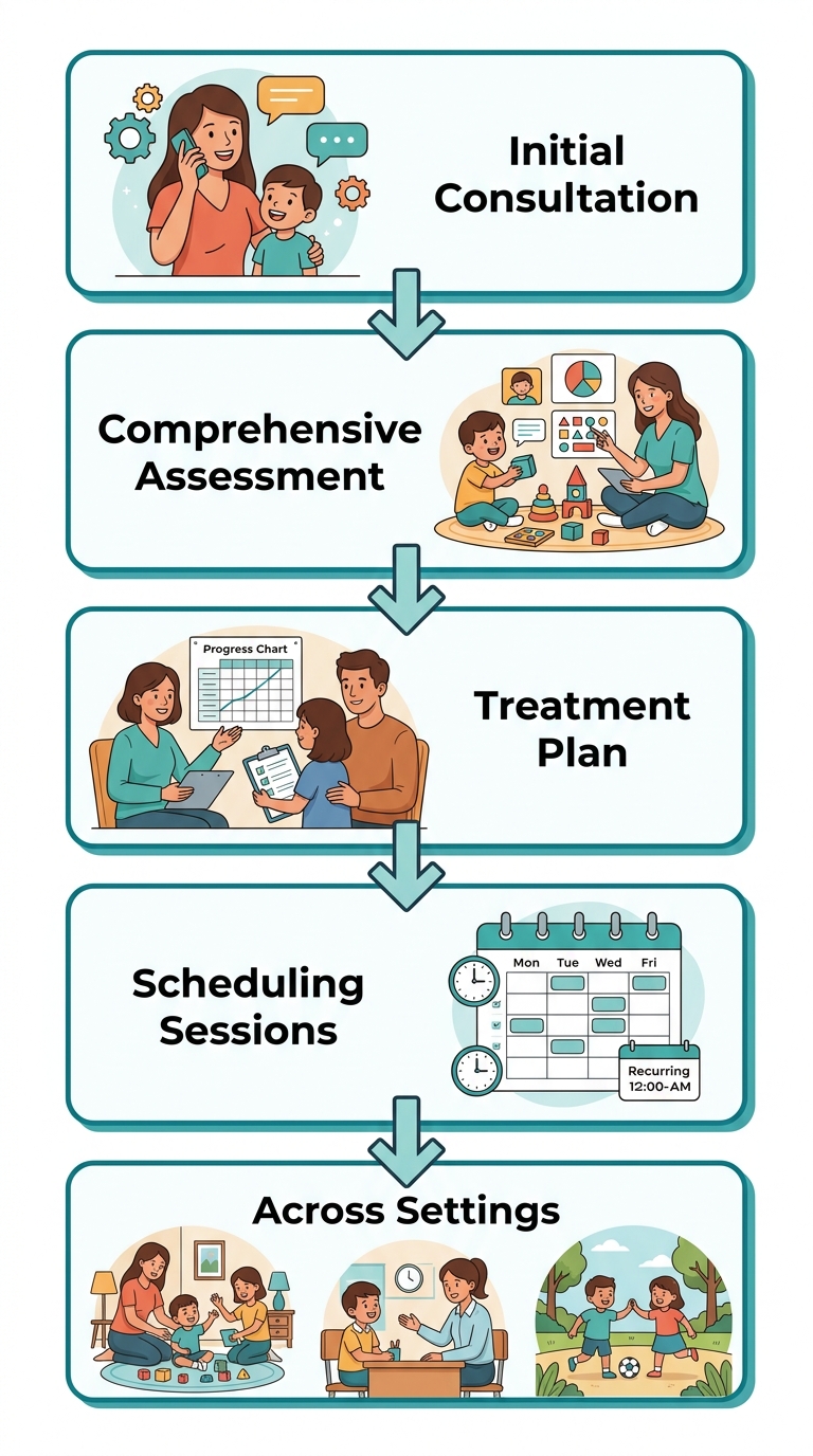 Five steps to start ABA therapy in Winston-Salem from phone consultation to therapy across settings