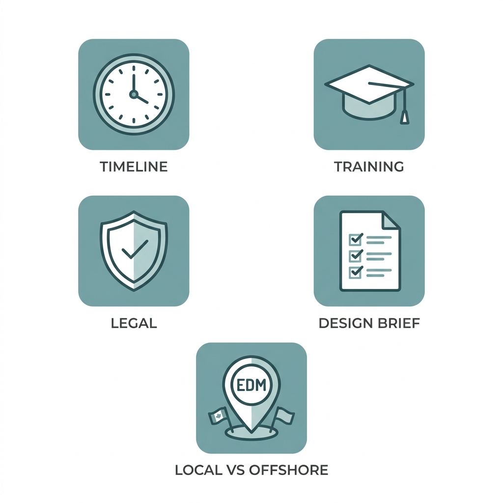 FAQ icons for web design services in Edmonton Alberta