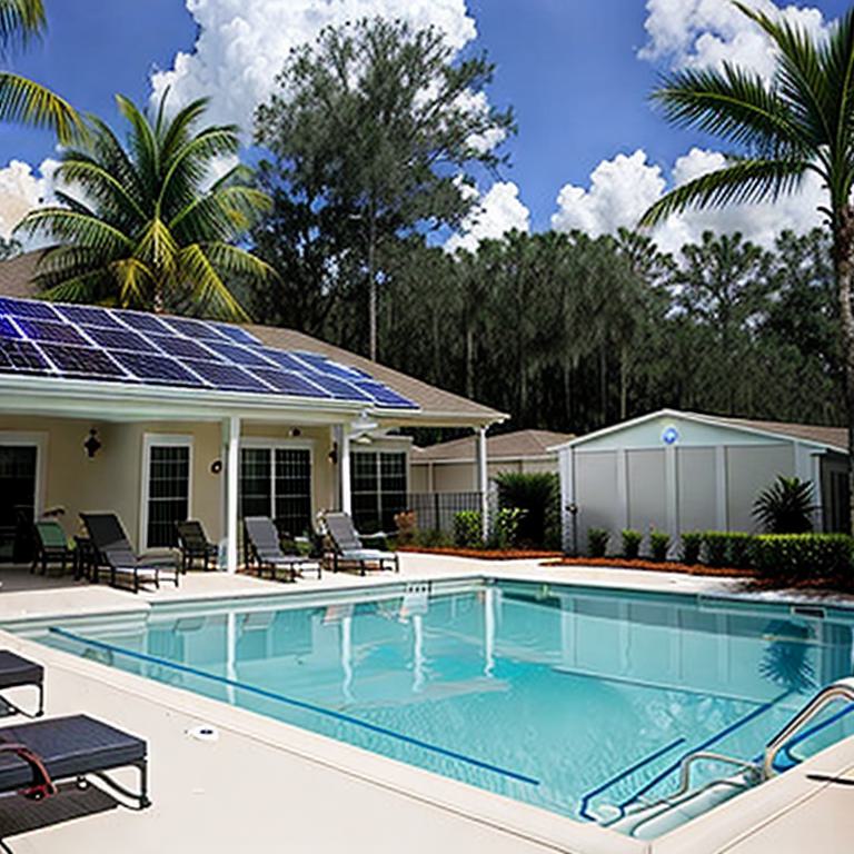 High-Efficiency Orlando Solar Water Heater in Operation
